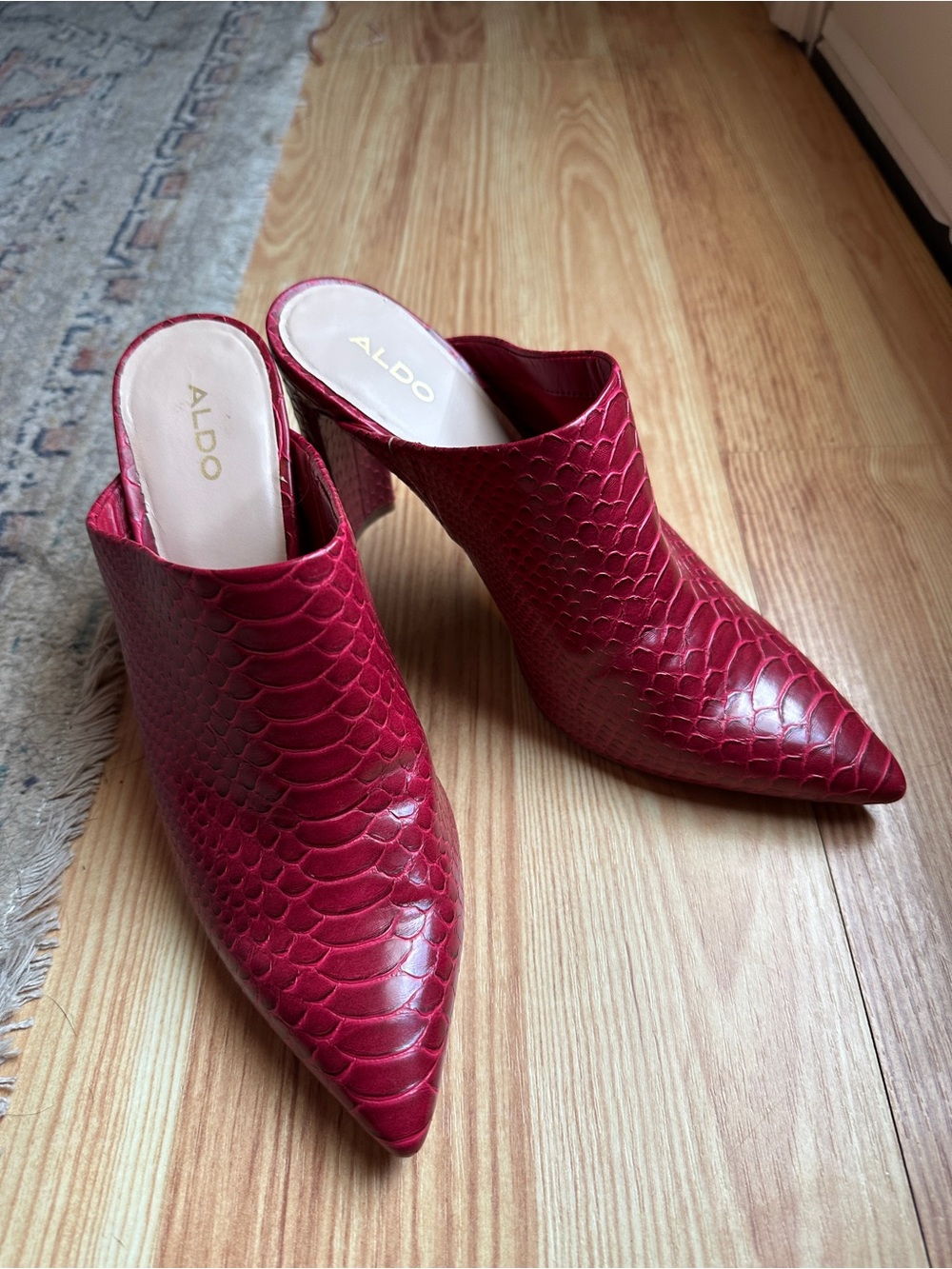 Aldo Faux Croc Mule
